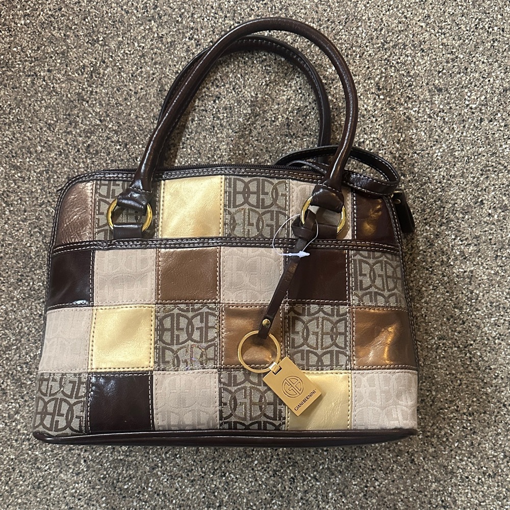 Giani Bernini Patchwork Leather Handbag - image 1